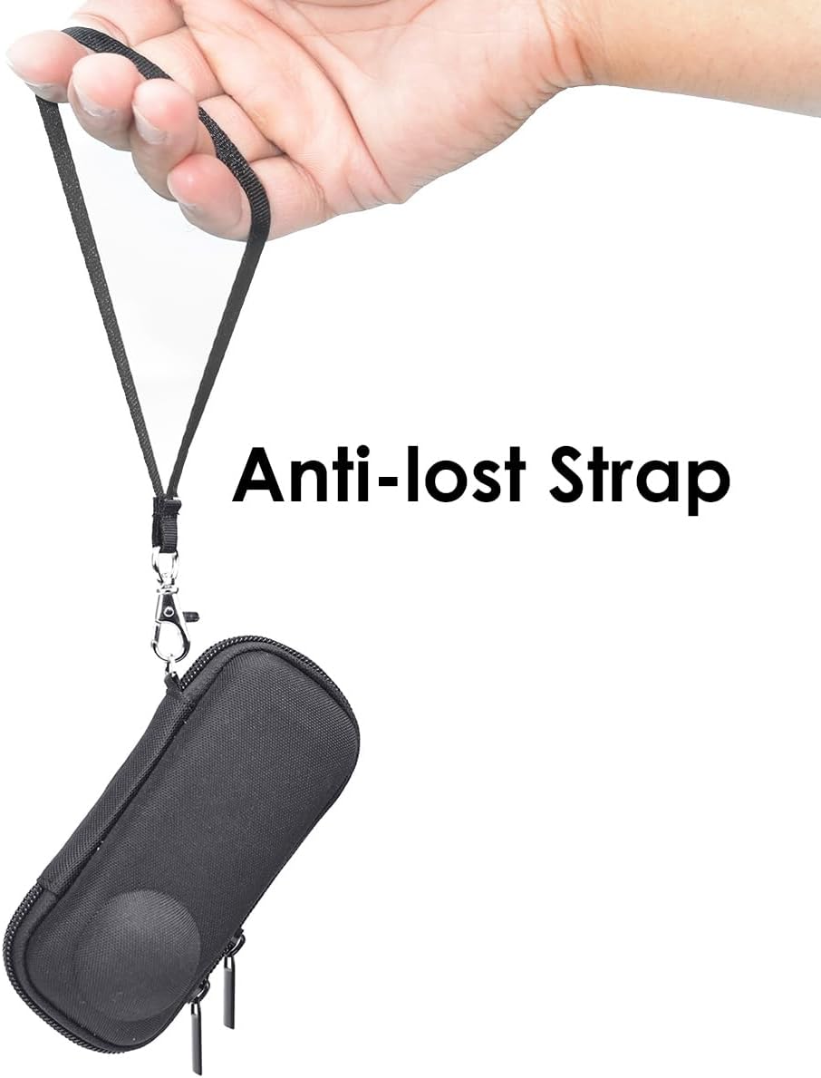 Portable Case for Insta360 X4, Small Size, Hard Shell,with Lanyard, Fits the Camera with Lens Guards, Good Protection