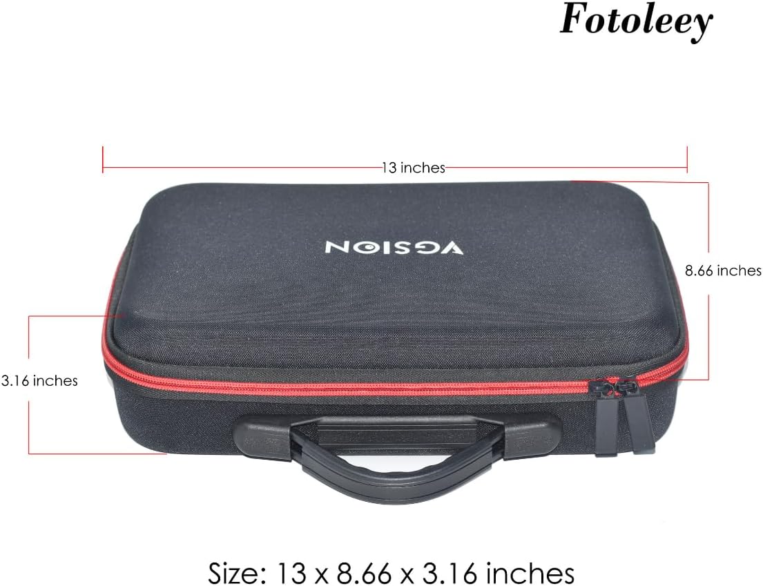 Fotoleey Travel Hard Case for Insta360 X5 -Hard Shell, Water-Resistant with EVA Foam Protection, Fits Utility Fast Charge Case, Frame and 3 Meters Stick