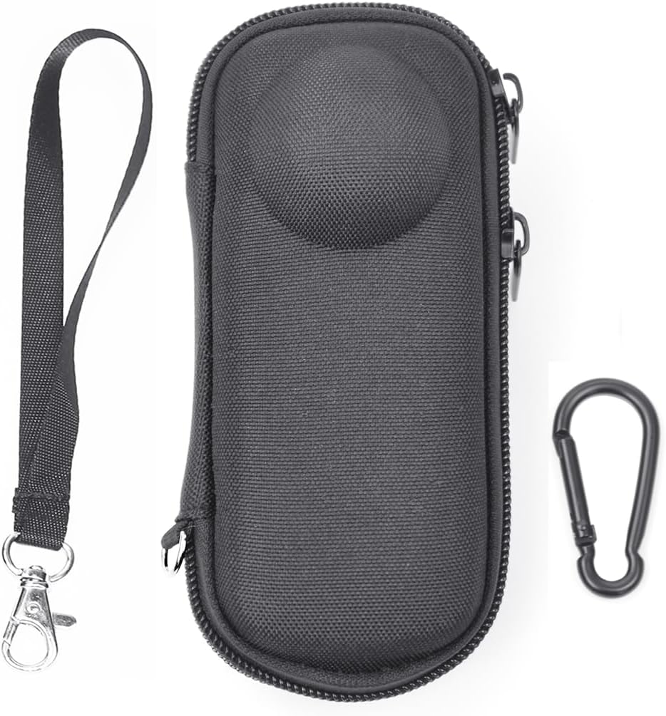 Portable Case for Insta360 X4, Small Size, Hard Shell,with Lanyard, Fits the Camera with Lens Guards, Good Protection