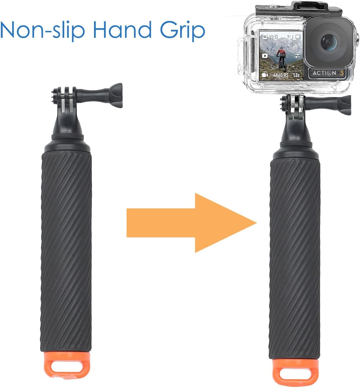 Fotoleey Dive Case & Floating Hand Grip for DJI Osmo Action 5, Action 4 & Action 3 - Waterproof Protection & Enhanced Stability for Underwater Adventures