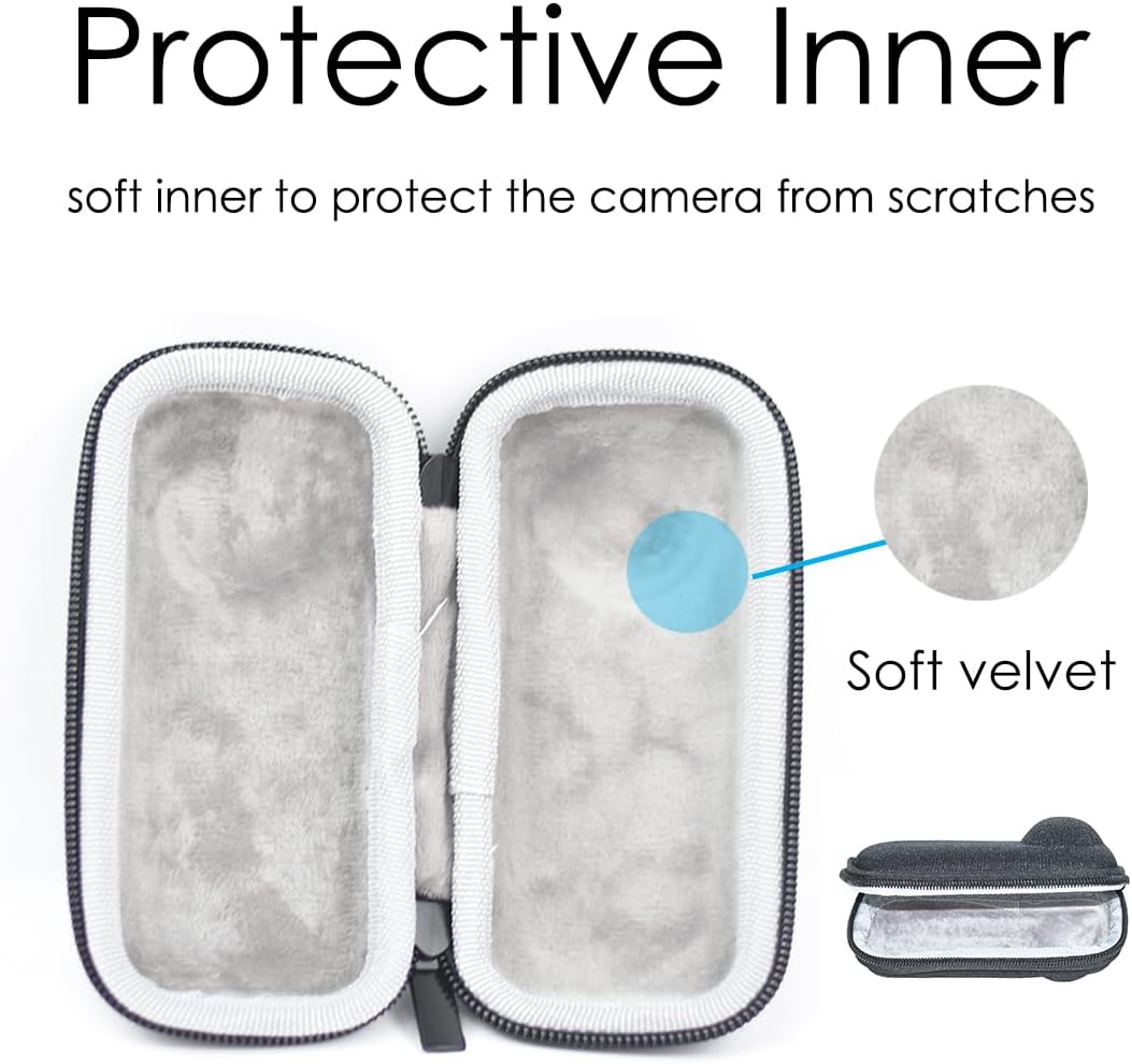 Portable Case for Insta360 X4, Small Size, Hard Shell,with Lanyard, Fits the Camera with Lens Guards, Good Protection