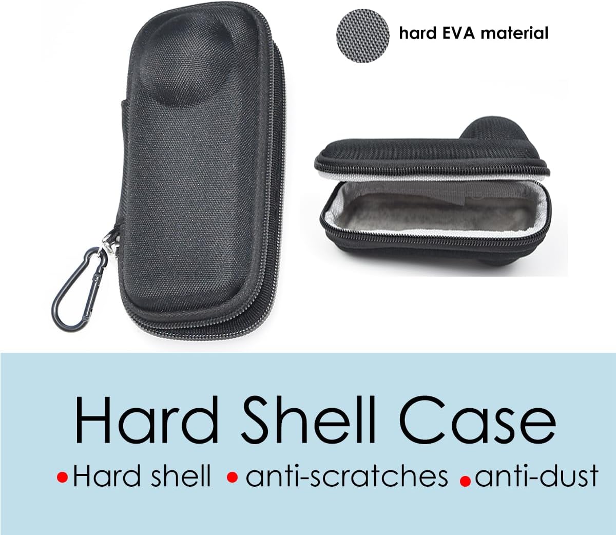 Portable Case for Insta360 X4, Small Size, Hard Shell,with Lanyard, Fits the Camera with Lens Guards, Good Protection