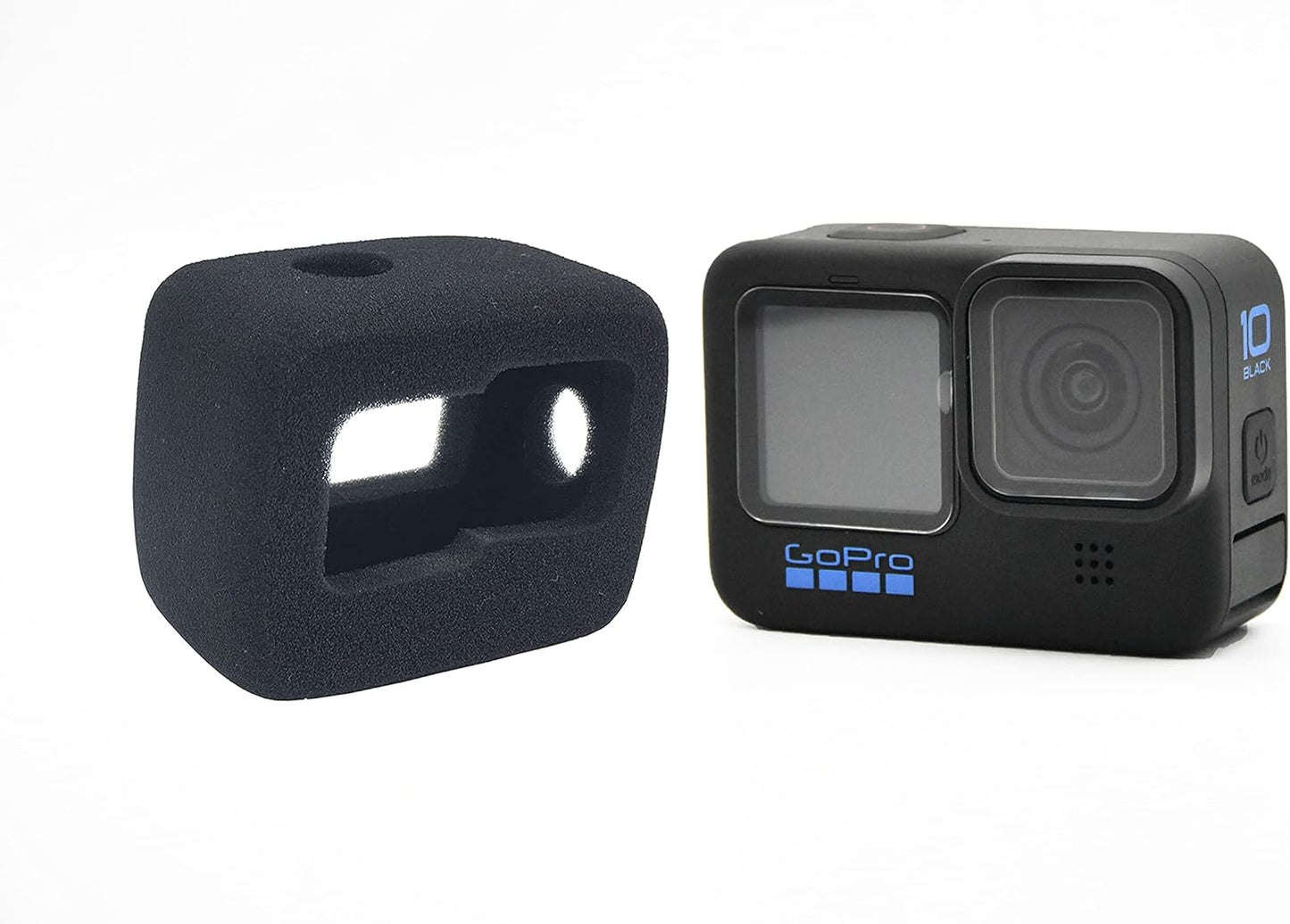Wind Muff for GoPro Hero 13/12/11/10/9 Black - Foam Microphone Cover for Wind Noise Reduction, Clear Audio Recording Accessory (Fits Hero 13/12/11/10/9)