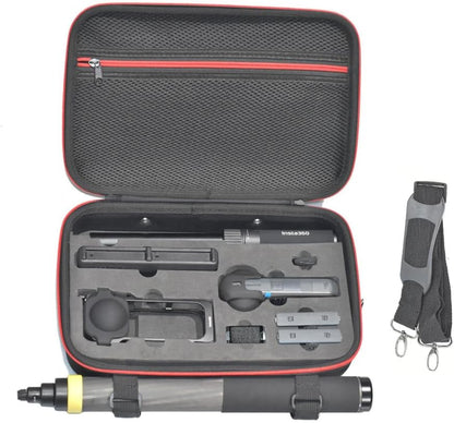 Fotoleey Travel Hard Case for Insta360 X5 -Hard Shell, Water-Resistant with EVA Foam Protection, Fits Utility Fast Charge Case, Frame and 3 Meters Stick