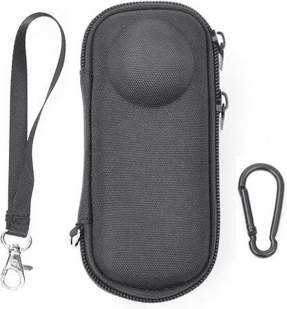 Portable Case for Insta360 X4, Small Size, Hard Shell,with Lanyard, Fits the Camera with Lens Guards, Good Protection